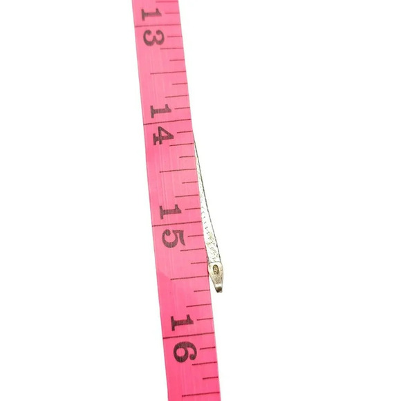 925 Sterling Silver Herringbone Chain Necklace Spring Ring Closure Gold Tone (G) - Picture 7 of 7